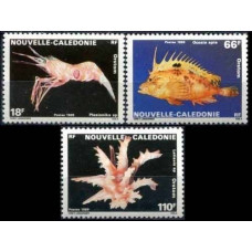 1989 New Caledonia Mi.849-851 Sea fauna 7,50 €