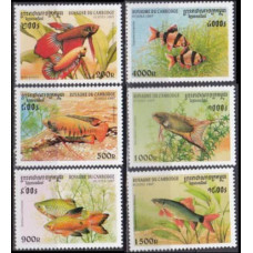 1997 Cambodge(Kampuchea) Mi.1762-1767 Sea fauna 6,50 €