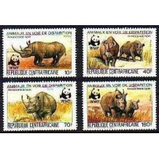 1983 Centralafrica Mi.985-988 WWF / Fauna 11,00 €