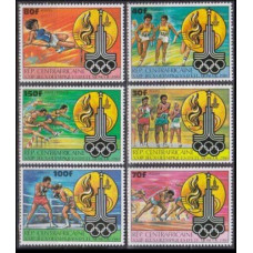 1980 Centralafrica Mi.679-684 1980 Olympic Moscow 5,50 €