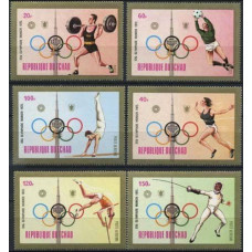 1972 Chad Mi.582-587 1972 Olympics in Munich 10.00 €