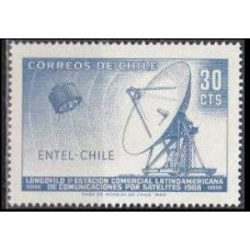 1969 Chile Mi.702 Satellite / Satellite Dish 0,40 €