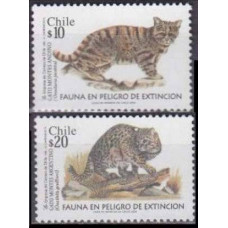 2002 Chile Mi.2069-2070 Cats 1,20 €