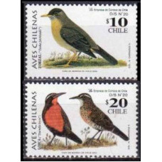 2002 Chile Mi.2060-2061 Chilean birds 1,20 €