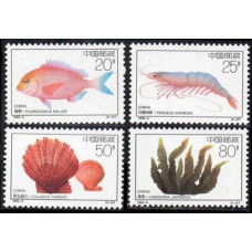 1992 China Mi.2420-23 Sea fauna 1,10 €