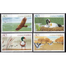 2005 China Mi.3651-3654 Birds 0,80 €