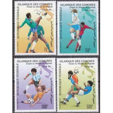 1990 Comores Islands Michel 935-938 1990 World championship on football of Italien 15.00 €