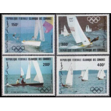 1983 Comores Islands Mi.686-689 1984 Olympiad Los Angeles 11,00