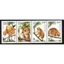 1997 Congo (Brazzaville) Mi.1504-1507 Fauna 5,50 €