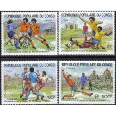 1989 Congo (Brazzaville) Michel 1144-1147 1990 World championship on football of Italien 13.00 €