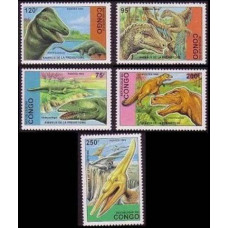 1993 Congo(Brazzaville) Mi.1398-1402 Dinosaurs 13,00 €