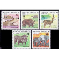 1976 Congo (Brazzaville) Mi.539-543 Fauna 8,00 €