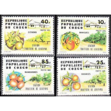 1980 Congo (Brazzaville) Mi.793-796 Fruit 2,80 €