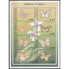 2001 Congo (Kinshasa) Mi.1646-1653KL Butterflies 16,00 €
