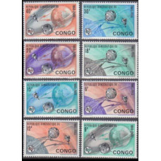 1965 Congo (Kinshasa) Mi.227-234 Satellite