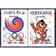 1988 Costa Rica Mi.1350-1351Paar 1988 Olympiad Seoul 3,00 €