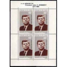 1964 Cote D'ivoire R. de Michel 276/B3 John F. Kennedy 15.00 €