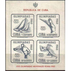 1960 Cuba Michel 673-676/B18b 1960 Olympiad Rim 6.00 €