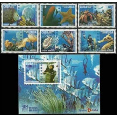 2010 Cuba Mi.6v+B Sea fauna 7,30 €