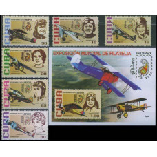 2011 Cuba Mi.? 6v+B Planes 7,50 €