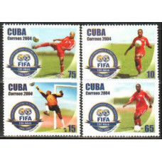 2004 Cuba Mi.4612-4615 100 years of football organization FIFA 3,20 €