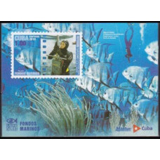 2010 Cuba Mi.5361/B274 Sea fauna 1,80 €