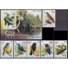 2009 Cuba Mi.5298-5303+5304/B265 Birds 8,70 €