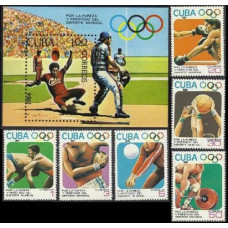 1984 Cuba Mi.2868-2873+2874/B84 1984 Olympiad Los Angeles 11,00