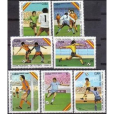 1982 Cuba Mi.2618-2624 1982 World championship on football of Spanien 4,20