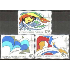 1980 Cyprus Michel 522-524 1980 Olympiad Moskva 1.00 €