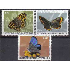 1983 Cyprus Michel 584-586 Butterflies 2.00 €