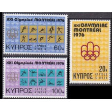 1976 Cyprus Mi.454-456 1976 Olympic Montreal 1,00 €