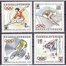 1972 Czechoslovakia Mi.2067-2070 1972 Olympiad Munhen 3,20 €