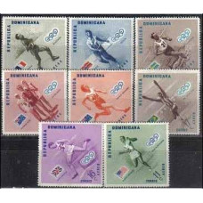 1957 Dominican Republic Michel 585-592 1956 Olympiad Melbourne 1.70 €