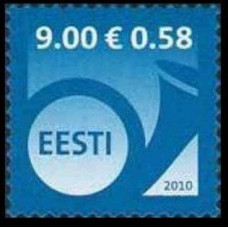 2010 Estonia (EESTI) Mi.656 Post Horn 1,20 €