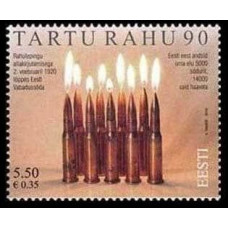 2010 Estonia (EESTI) Mi.654 90th Anniversary of Tartu Peace Treaty 0,70 €