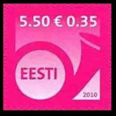 2010 Estonia (EESTI) Mi.660 Post Horn 0,70 €