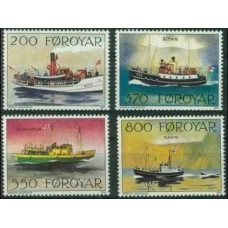 1992 Faroe Islands Mi.227-230 Ships 5.50 €