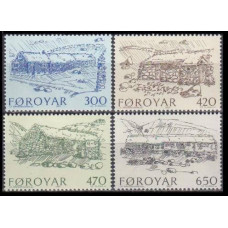 1987 Faroe Islands Mi.145-148 Architecture 9,00 €