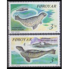 1992 Faroe Islands Mi.235-236 Sea fauna 3,00 €