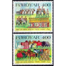 1994 Faroe Islands Mi.270-271 Fauna 2,40 €