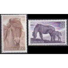 1993 Faroe Islands Mi.250-251 Horses 7,50 €