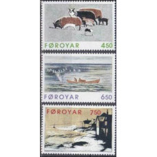 1996 Faroe Islands Mi.305-307 Fauna 5,00 €
