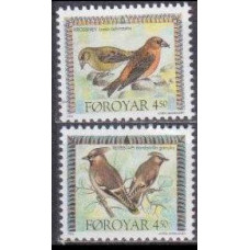 1996 Faroe Islands Mi.298-299 Birds 2,40 €
