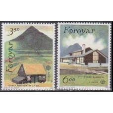 1990 Faroe Islands Mi198-199 Architecture 3,50 €