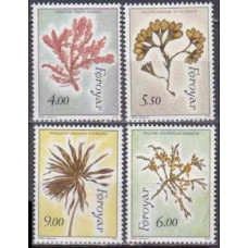 1996 Faroe Islands Mi.292-295 Flowers 6,50