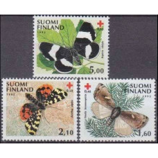 1992 Finland Mi.1169-1171 Butterflies 4,20 €
