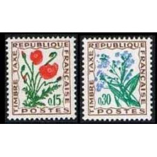 1964 France Mi.P98-99 Flowers 0,20 €