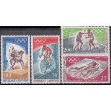 1968 Gabon(R.Cabonaise) Mi.308-311 1968 Olympic Mexico 10,00