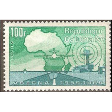 1970 Gabon(R.Cabonaise) Mi.373 Airport 2,00